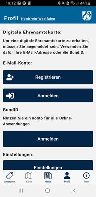 Ehrenamtskarten-App