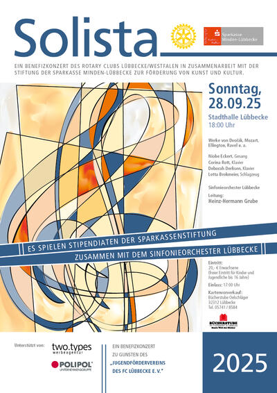 Plakat zum Solista Benefizkonzert 2025