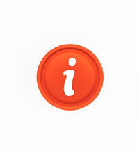 Rotes Info-Symbol