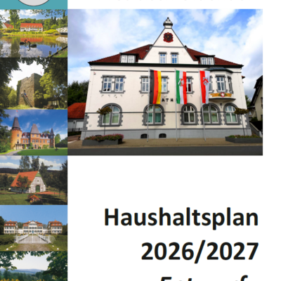 Titelbild Haushaltsplanentwurf 2026/2027