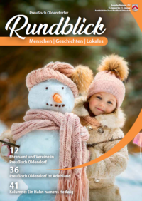 Titelbild der 1. Ausgabe des Preu�isch Oldendorfer Rundblicks 2026.