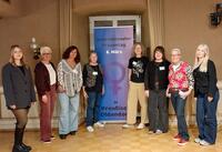 Das Organisationsteam des Frauenfestes mit DJanes Mieke und Melissa.
