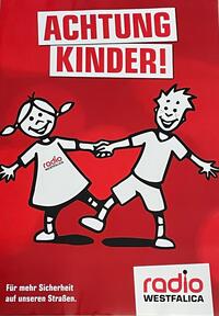 Achtung Kinder-Plakat