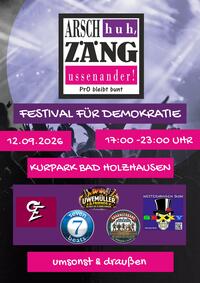 Plakat zum "Festival f�r Demokratie 2026"