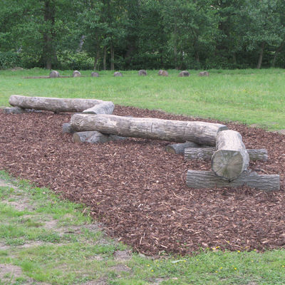 15. Pfad aus Balancierbalken