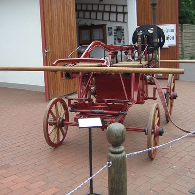 Pferdegezogener Einsatzwagen von 1885