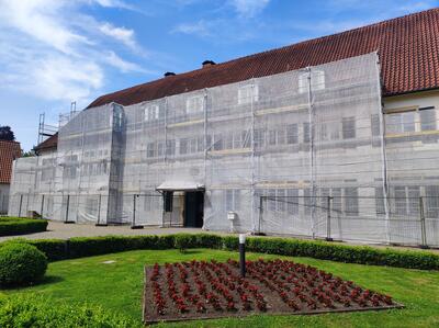 Ger�st am Haus des Gastes