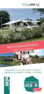 Zusehen ist das Titelbild unsere Wohnmobilstellplatz Flyers.
