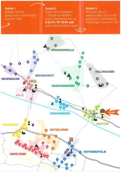 Fahrstrecke B�rgerbus