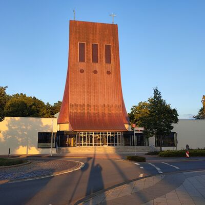 Au�enansicht der Thomas Kirche in Espelkamp