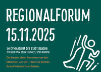 Regionalforum Einaldung 2025