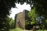 Die seit 1982 restaurierte Ruine des Limbergturms auf der fr�heren Hauptburg im Fr�hjahr 2007.