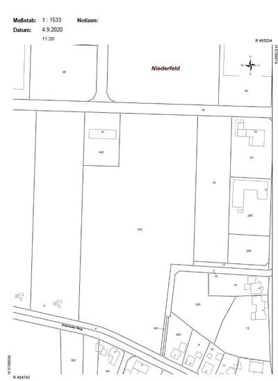 Lageplan Getmold Flurst�ck 443               