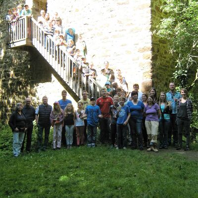 Besuchergruppe am Limberg