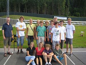 Leichtathleten aus dem Kreis Minden-L�bbecke im Biathlon-Stadion in Otep��