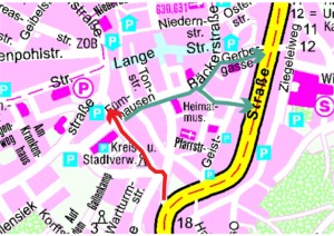 Verkehrsf�hrung S�dl. Innenstadt ab 03.12.2007 (�bersichtskarte)