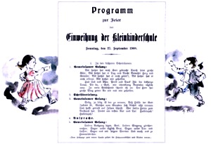 Einweihung Kleinkinderschule 1908