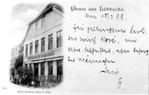 Hotel Deutsches Haus, um 1895