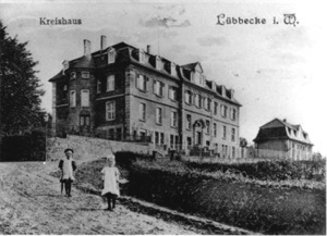 Postkarte Landratsamt, 1912