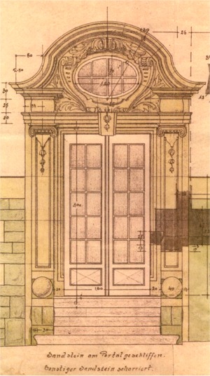 Entwurf Sandsteinportal