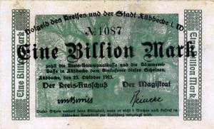 Notgeld Eine Billion Mark