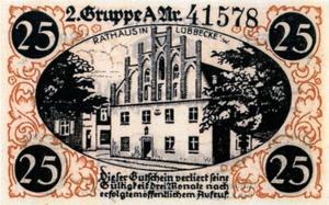 Notgeld 25 Pfennig Rathaus