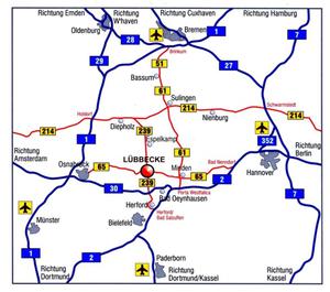 Karte Verkehrsverbindungen